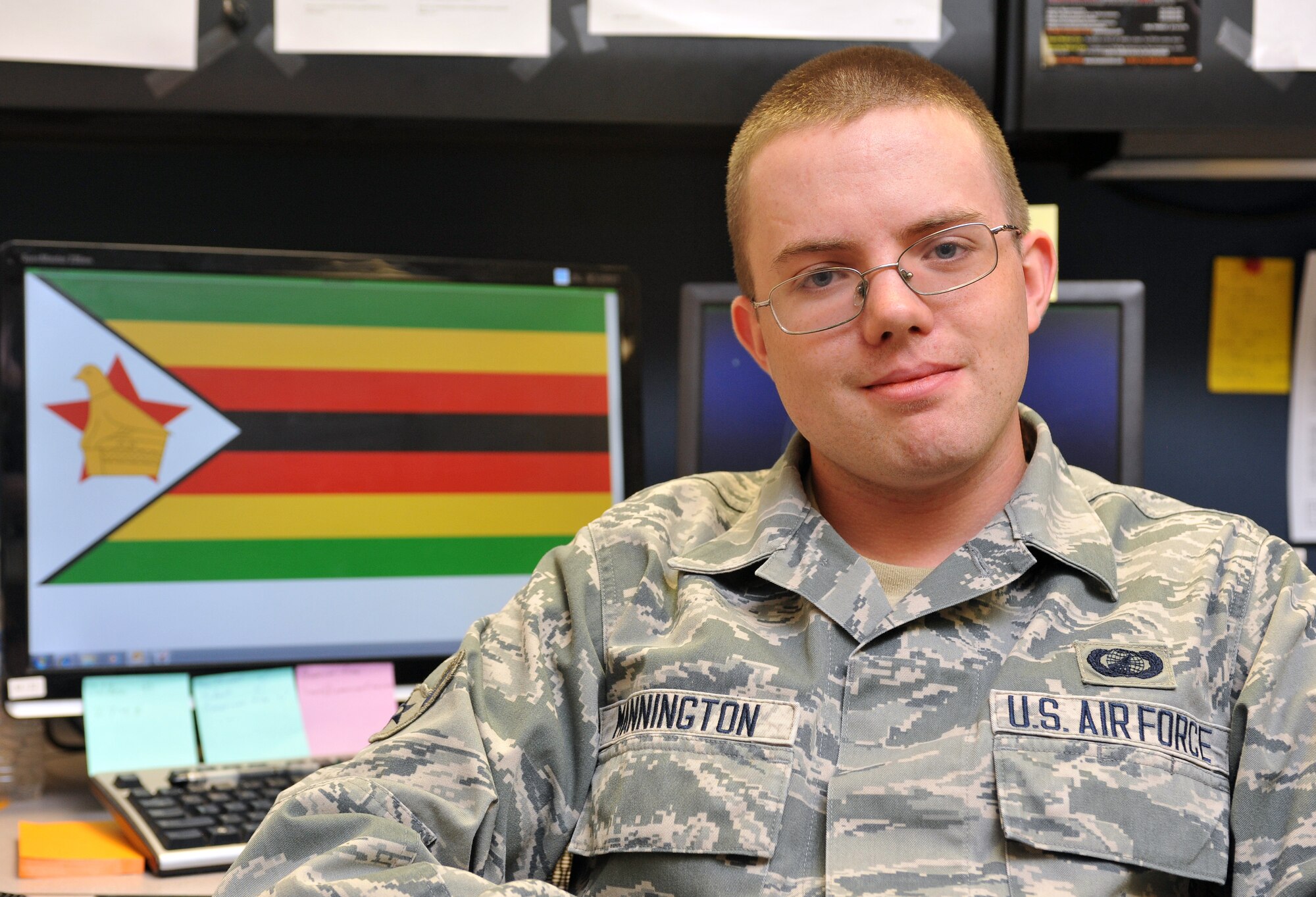 Airman Frank Mannington, 56th Contracting Squadron contracting specialist, feared leaving his home at night when he lived in Harare, Zimbabwe, prior to his family moving to America in 2002. (U.S. Air Force photo/Senior Airman Jason Colbert)