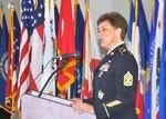 Army Command Sgt. Maj. Morales reflects on 23 years in the military during her promotion ceremony.