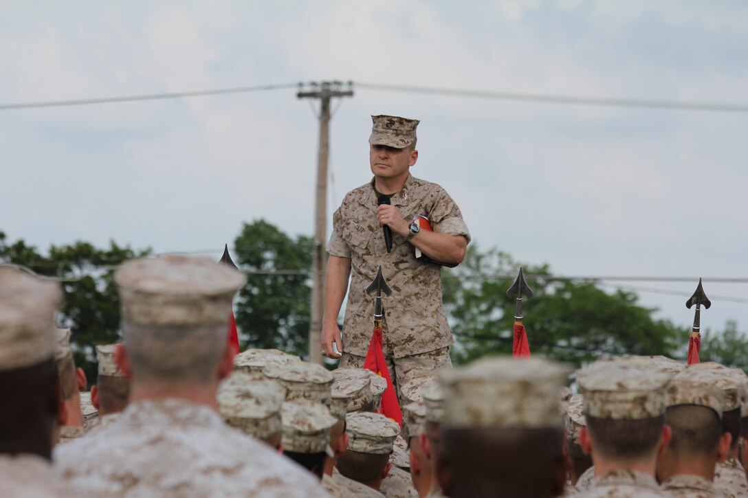 Colonel John R.Giltz, Marine Corps Detachment Commanding Officer, evokes the importance of the Memorial Day Holiday to all the Marines of Fort Leonard Wood. 