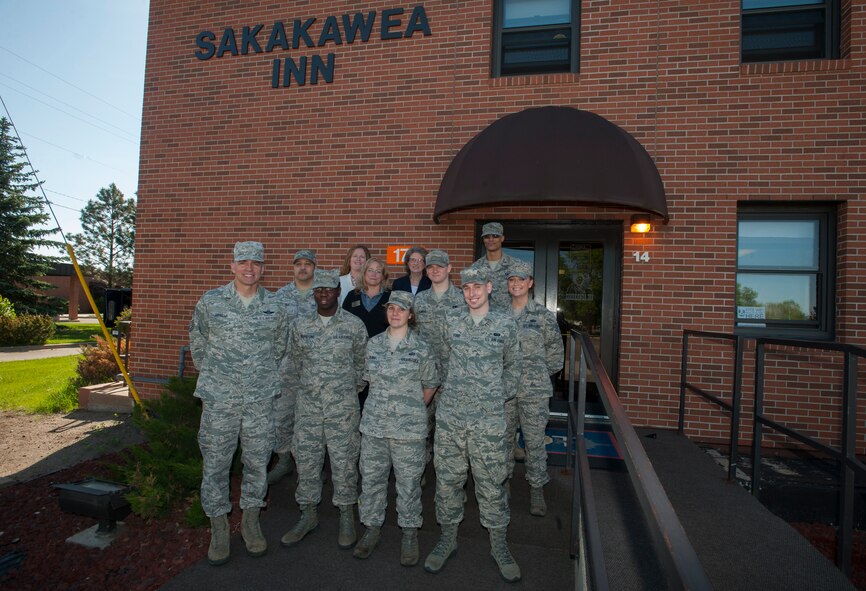 The Sakakawea Inn, part of the 5th Force Support Squadron at Minot Air Force Base, has sold 17,724 lodging nights on base, and 12,501 off base, for a total of 30,225 in the last year. The Sakakawea Inn and its staff are anticipating the construction of a new lodging building, and renovations that will add an additional 19 rooms.