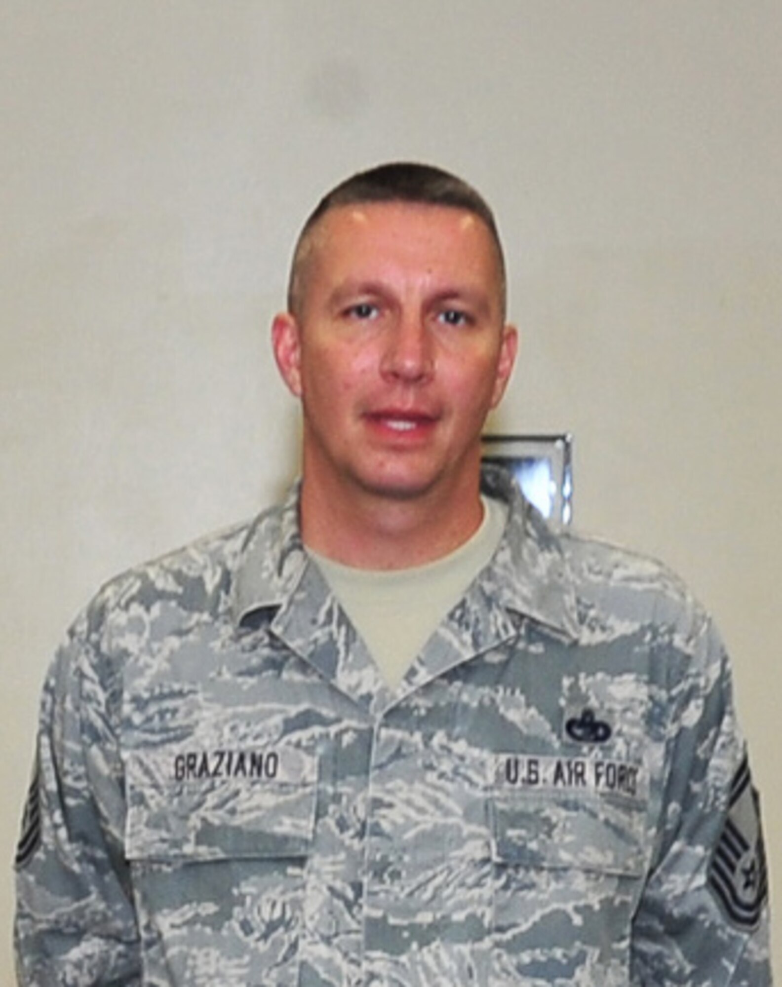 Senior Master Sgt. Frank Graziano, 325th Logistics Readiness Squadron deployment and distribution superintendent, winner of the 2013 Air Force Outstanding Logistics Readiness Senior NCO of the year. (U.S. Air Force photo by Airman 1st Class Sergio A. Gamboa)