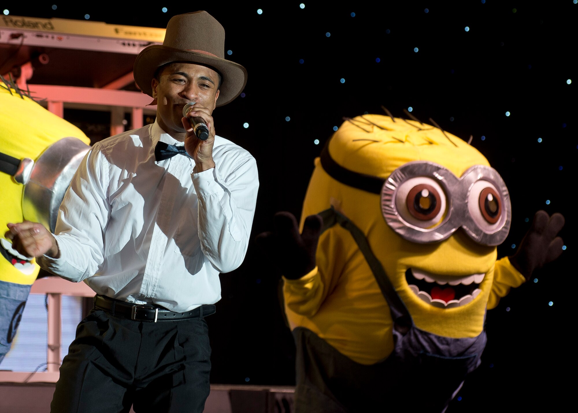 A song from "Despicable Me" performed at the Edwards AFB base theater June 8. (U.S. Air Force photo by Ethan Wagner)