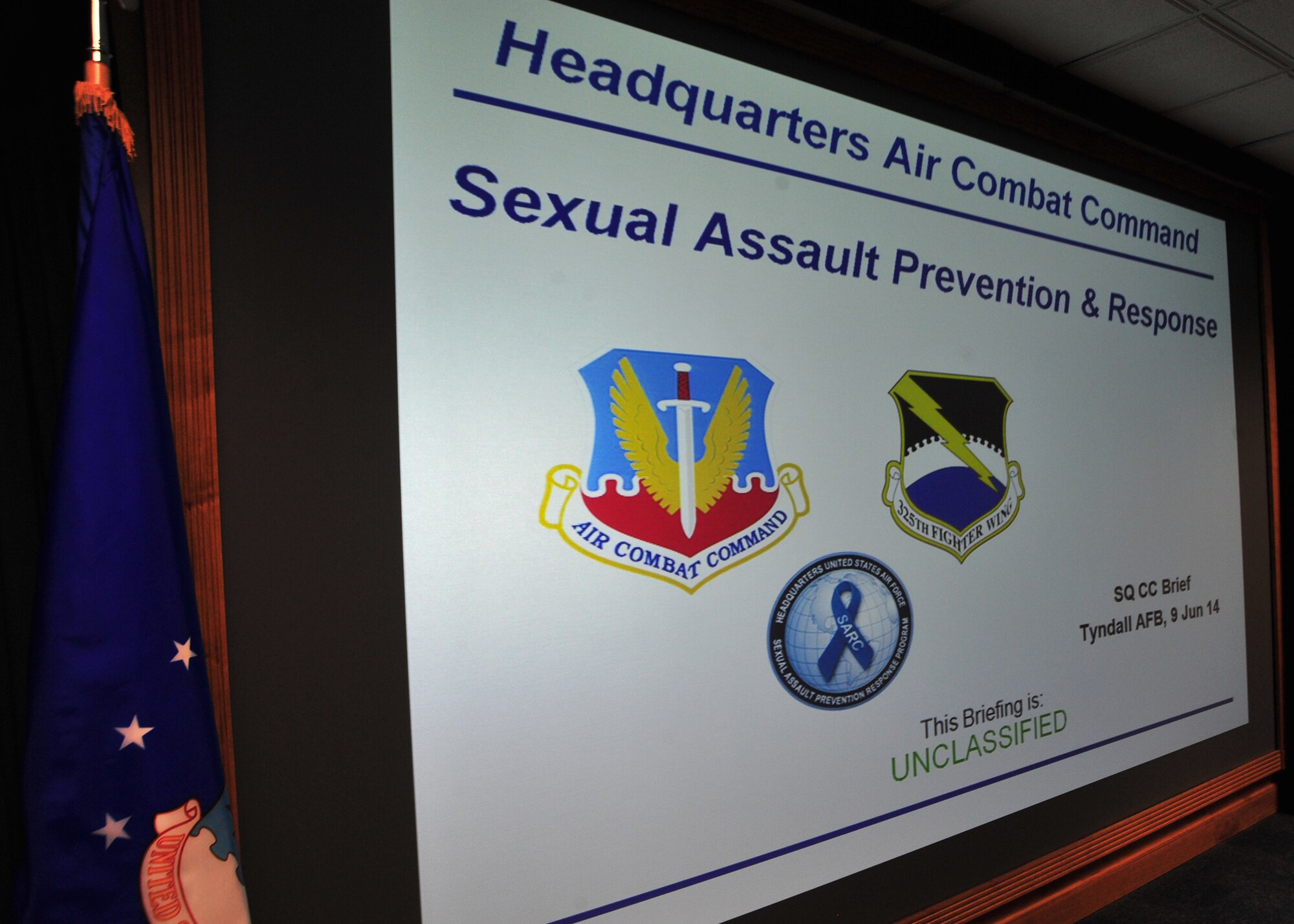 The quarterly Compressive Fitness Day June 9 focused on Sexual Assault Prevention Response. Members of Team Tyndall spent the morning learning about SAPR on how to prevent its occurrence. (U.S. Air Force photo by Airman 1st Class Sergio Gamboa)