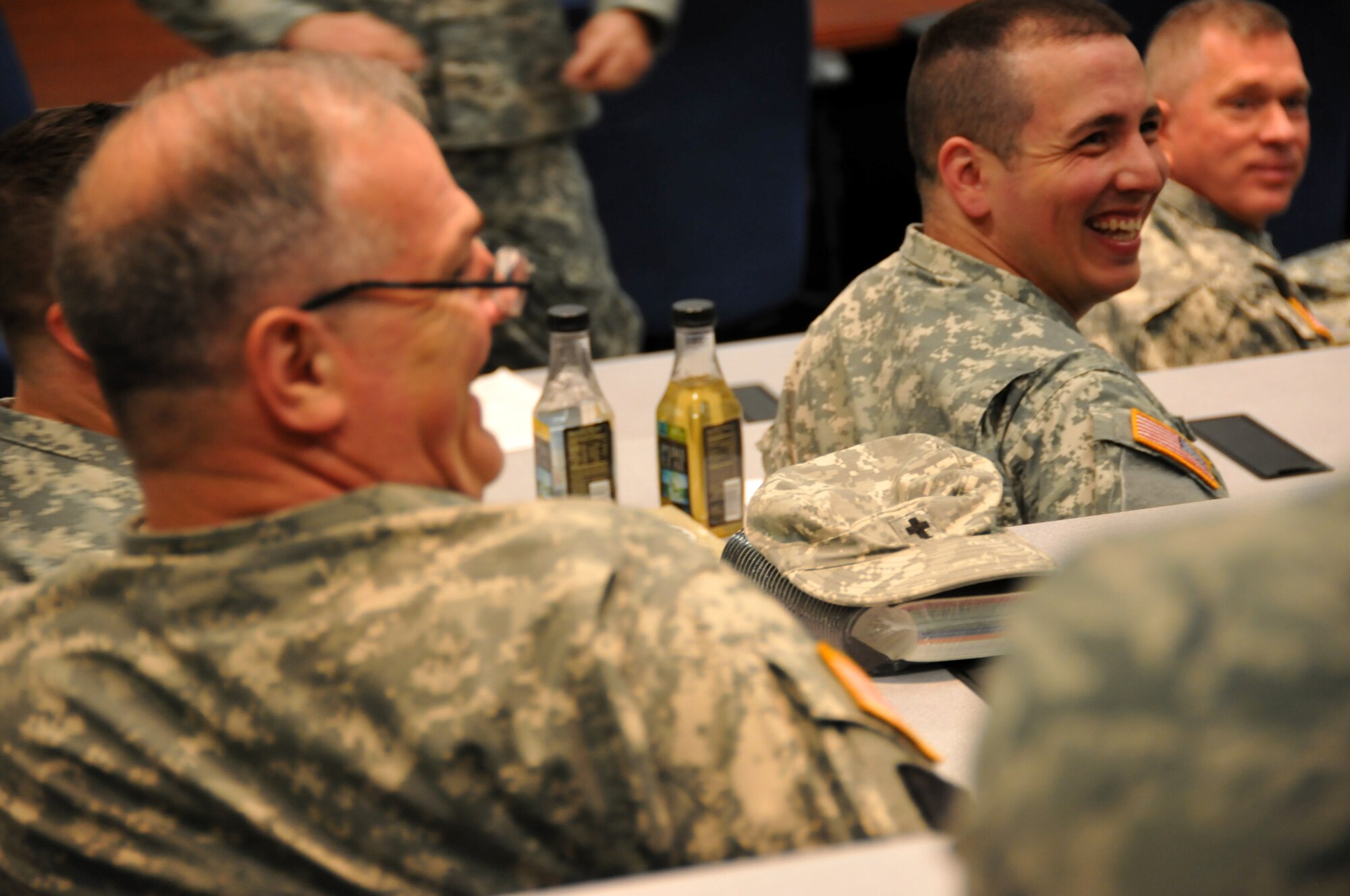 The Ohio National Guard is holding the Chaplains quarterly gathering at the 179th Airlift Wing, May 3, 2014, Mansfield, OH. Chaplains and Chaplains Assistants from both the Ohio Army National Guard and Ohio Air National Guard are attending.(U.S. Air National Guard Photo by TSgt Joseph Harwood \Released)