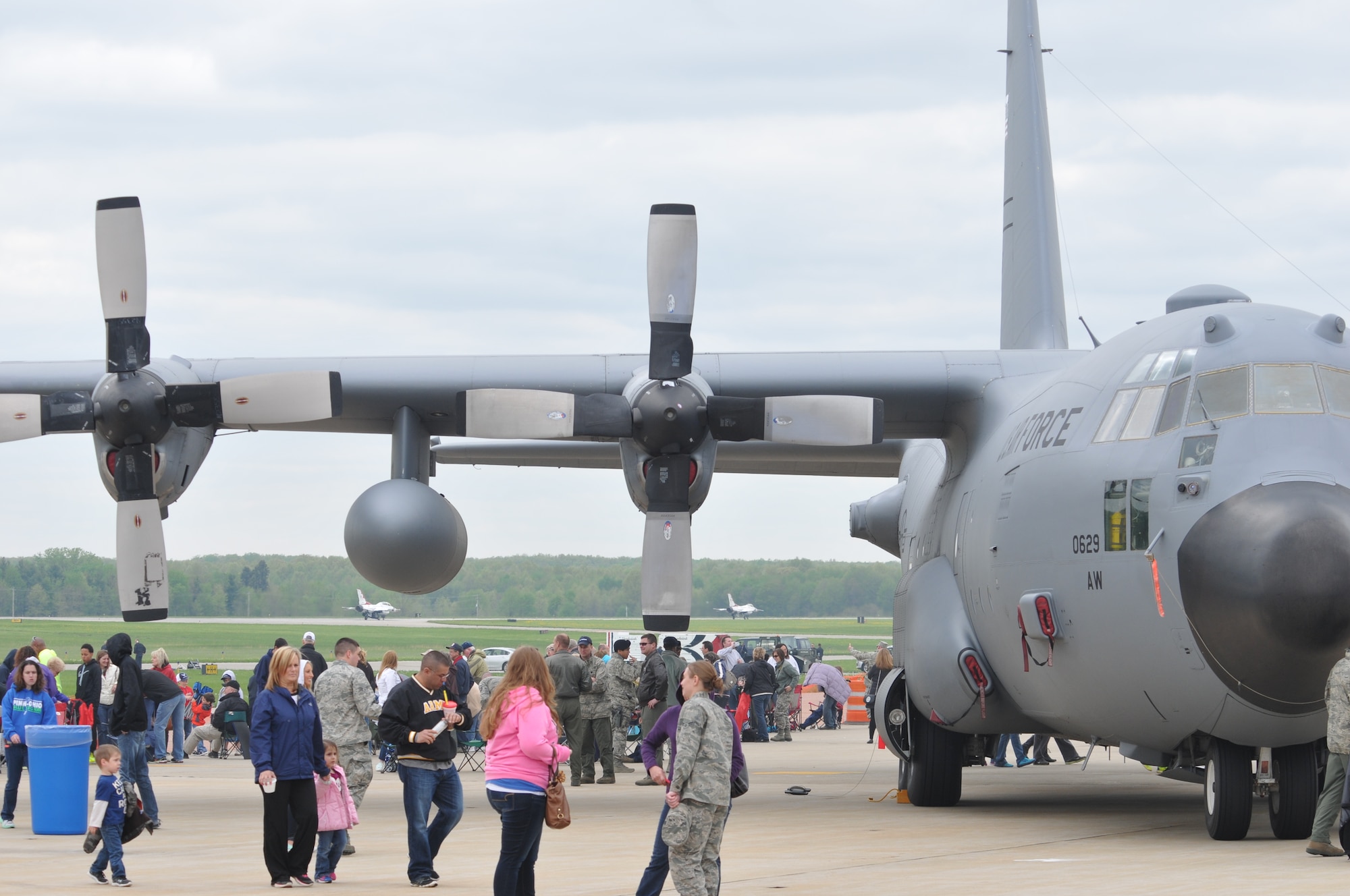 May 16, 2014, a C-130 Hercules transport plane from Mansfield’s 179th Airlift Wing joined dozens of other aircraft from around the country at the Thunder over the Valley airshow; an interactive showcase of aviation and aircraft, past and present.(U.S. Air National Guard Photo by TSgt Joseph Harwood \Released)