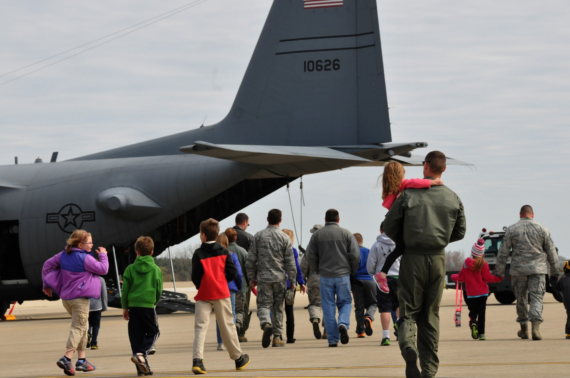 The 179th Airlift Wing particpated in the national Take Our Daughters and Sons to Work Foundation, Mansfield, OH, July 6, 2013. The event gave members children the chance to join their parent for a day of work at an Air National Guard Installation, with activity stations for each child to learn about the different jobs around the unit. (U.S. Air National Guard photo by Technical Sergeant Joe Harwood/Released)