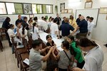 DA NANG, Vietnam (June 10, 2014) - Vietnamese medical personnel practice chest compressions after an advanced cardiac life support class, part of Pacific Partnership 2014, at Da Nang General Hospital. Pacific Partnership is in its ninth iteration and is the largest annual multilateral humanitarian assistance and disaster relief preparedness mission conducted in the Asia-Pacific region. (U.S. Navy photo by Chief Mass Communication Specialist Greg Badger)  
