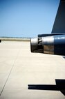 Exhaust vapors exit an AT-38B Talon exhaust tail cone at the flight line on Laughlin Air Force Base, Texas, June 10, 2014. The aircraft, based out of the 96th Test Group, Holloman Air Force Base, New Mexico, will be serviced by the 571st Aircraft Maintenance Squadron, a unit of the 309th Maintenance Wing at Hill AFB, Utah, who is responsible for conducting modifications and repairs to all T-38s in the Air Force, as well as some Navy T-38s. (U.S. Air Force photo by Staff Sgt. Steven R. Doty, 47th Flying Training Wing.)(Released)