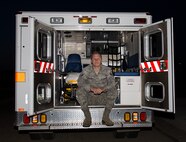 The day can change in a matter of seconds for Senior Airman Ryan Praleikas, an Aerospace Medical Technician for Minot Air Force Base’s 5th Medical Operations Squadron. Trained in triage and medical care, Praleikas serves Minot as an Emergency Medical Technician (EMT) in Ambulance Services.  (U.S. Air Force photo/Senior Airman Kristoffer Kaubisch)