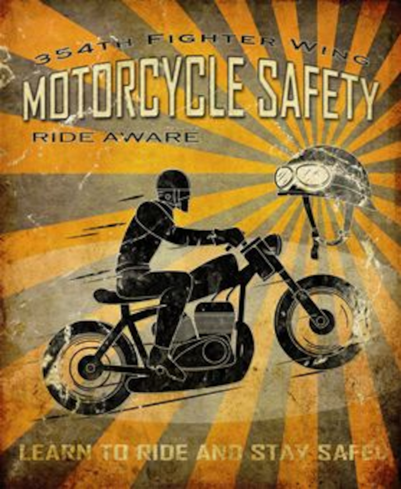 Motorcycle safety is essential for all riders throughout the season. For more information, refer to AFI 91-207, The US Air Force Traffic Safety Program or contact the 354th Fighter Wing Safety office at 377-4260. (U.S. Air Force graphic by Senior Airman Joshua Turner/Released)