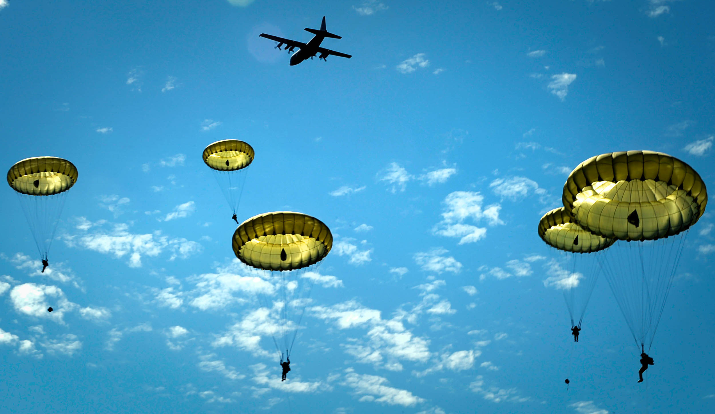 Hundreds of paratroopers jump for DDay Anniversary