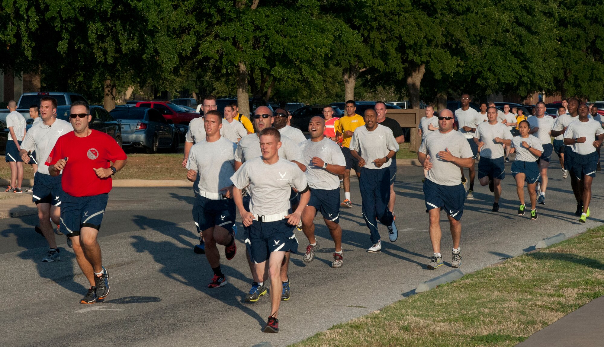 Sheppard participated in the Department of Defense-mandated Sexual Assault and Prevention Response (SAPR) stand-down day June 13, 2014.  Events included physical training in the morning, followed by group discussions and educational seminars in the afternoon. DOD Secretary Chuck Hagel has directed more than 28 initiatives to help combat sexual assault in the military. The DOD focuses on five lines of effort, which are centered on prevention, investigation, accountability, advocacy/victim assistance and assessment.  (U.S. Air Force photos by Airman 1st Class Jelani Gibson) 