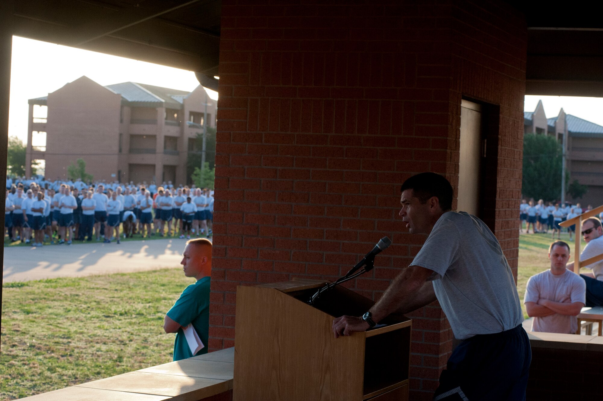 Sheppard participated in the Department of Defense-mandated Sexual Assault and Prevention Response (SAPR) stand-down day June 13, 2014.  Events included physical training in the morning, followed by group discussions and educational seminars in the afternoon. DOD Secretary Chuck Hagel has directed more than 28 initiatives to help combat sexual assault in the military. The DOD focuses on five lines of effort, which are centered on prevention, investigation, accountability, advocacy/victim assistance and assessment.  (U.S. Air Force photos by Airman 1st Class Jelani Gibson) 