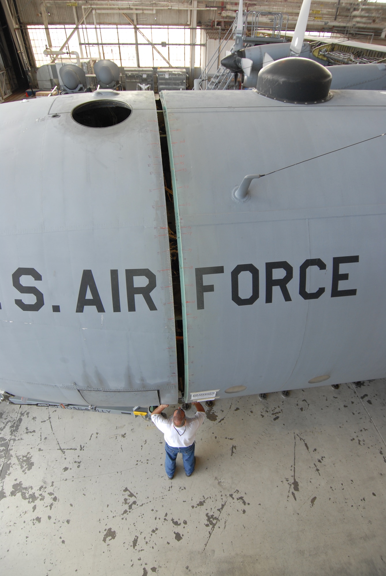 The C-130H remarriage project nears completion. (U.S. Air Force photo by Roland Leach)