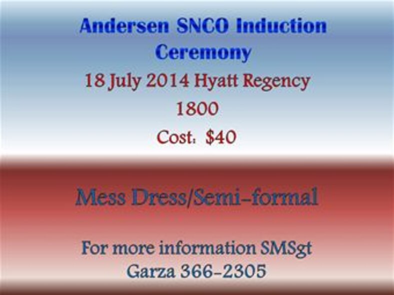 140616 SNCO Induction Ceremony