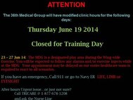 140616 Clinic Modified Hours