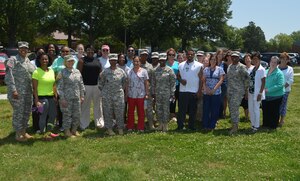 More than 60 U.S. Army Soldiers and civilian employees of participated in the first of three kick-off events to promote the Army’s Performance Triad hosted by McDonald Army Health Center at Fort Eustis, Va., June 3, 2014. The Performance Triad is an Army Medicine health initiative that promotes an optimal balance of sleep, activity and nutrition to improve the overall health of soldiers, family members, civilians and retirees. (U.S. Army photo by Andrew Brown/Released)