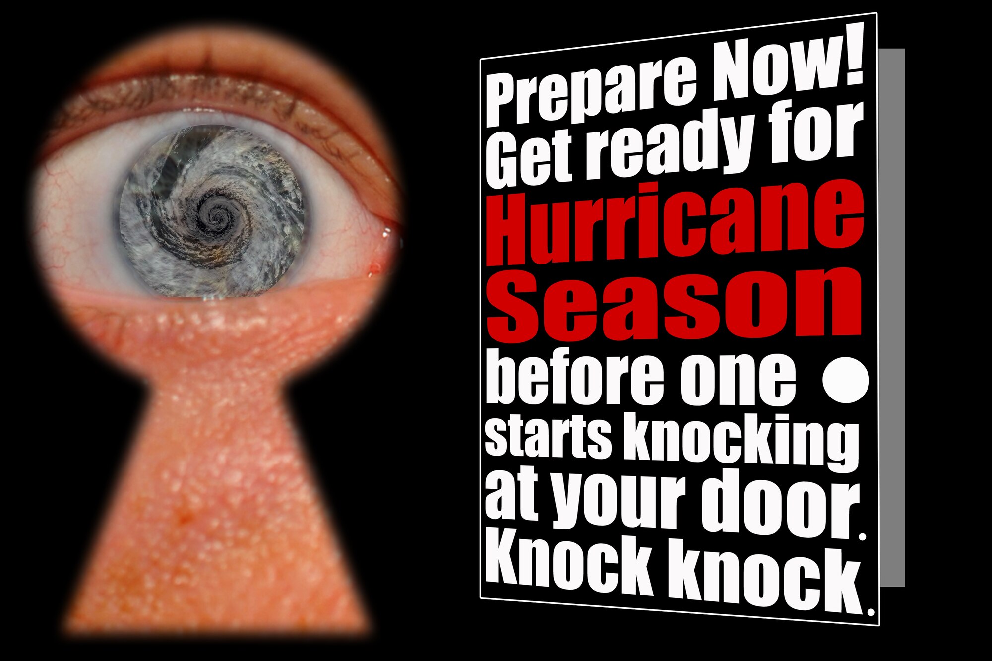 The 4th Fighter Wing Safety Office encourages Team Seymour members to create a hurricane preparedness plan for the 2014 season. Preparation and knowledge can be powerful allies during hurricane season, which runs from June 1 through Nov. 30 in the Atlantic region. (U.S. Air Force photo illustration/Airman 1st Class Aaron J. Jenne)