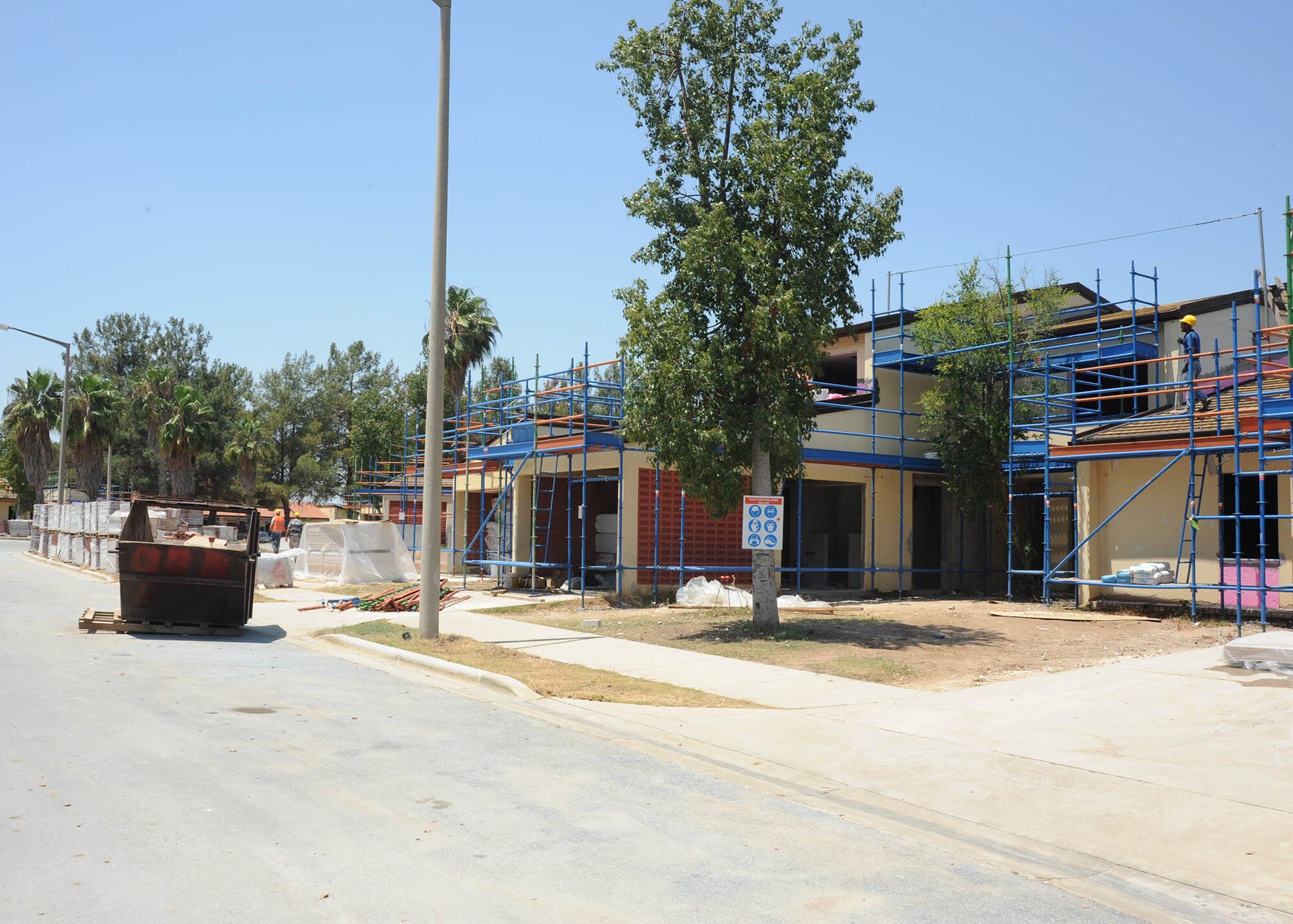 Renovations throughout military family housing continues June 17, 2014, Incirlik Air Base, Turkey. These updates come as an ongoing effort to enhance the quality of life for Airmen and their families. Completion for this phase of renovations is set to be completed fall 2015. (U.S. Air Force photo by Staff Sgt. Veronica Pierce/Released)