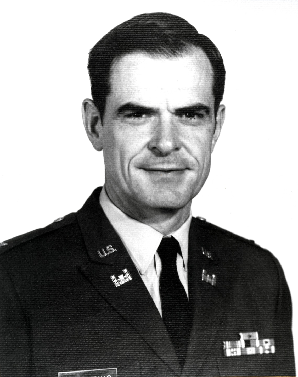 Retired Col. Amos Mathews served as the district engineer from 1970-1973. He is one of 26 soldiers to have served as the Alaska District commander during the 68-year history of the organization. His image is displayed among a group of leaders that are now pillars of Corps engineering history in Alaska. An ecstatic Col. Christopher Lestochi, the current district commander, hosted Mathews during a visit to the headquarters building at Joint Base Elmendorf-Richardson June 9.