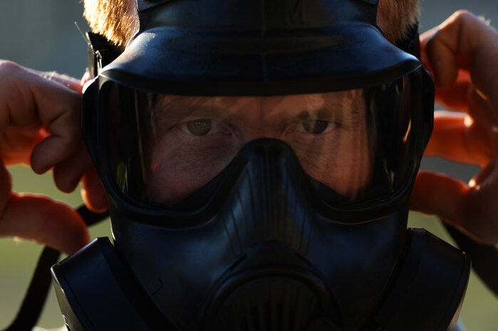 The 560th Rapid Expeditionary Deployable Heavy Operational Repair Squadron Engineers Squadrons’ mission during a field training exercise Apr. 11, 2014, at North Auxiliary Field, S.C. is to install bare base assets and conduct heavy repair to enable follow-on C-17 Globemaster operations within 72 hours at a simulated Forward Operating Base. (U.S. Air Force photo/Senior Airman Daniel Hughes)