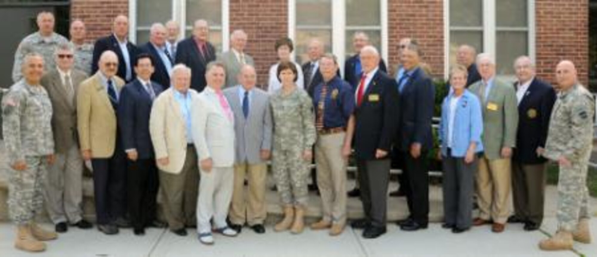 Maj. Gen. Margaret W. Boor, commanding general of the Army Reserve’s 99th Regional Support Command, center, and other key members of the 99th RSC host annual training for nearly two-dozen Army Reserve ambassadors June 7-8 at the Mission Training Complex on Joint Base McGuire-Dix-Lakehurst, N.J. (U.S. Army phot by Staff Sgt. Shawn Morris)