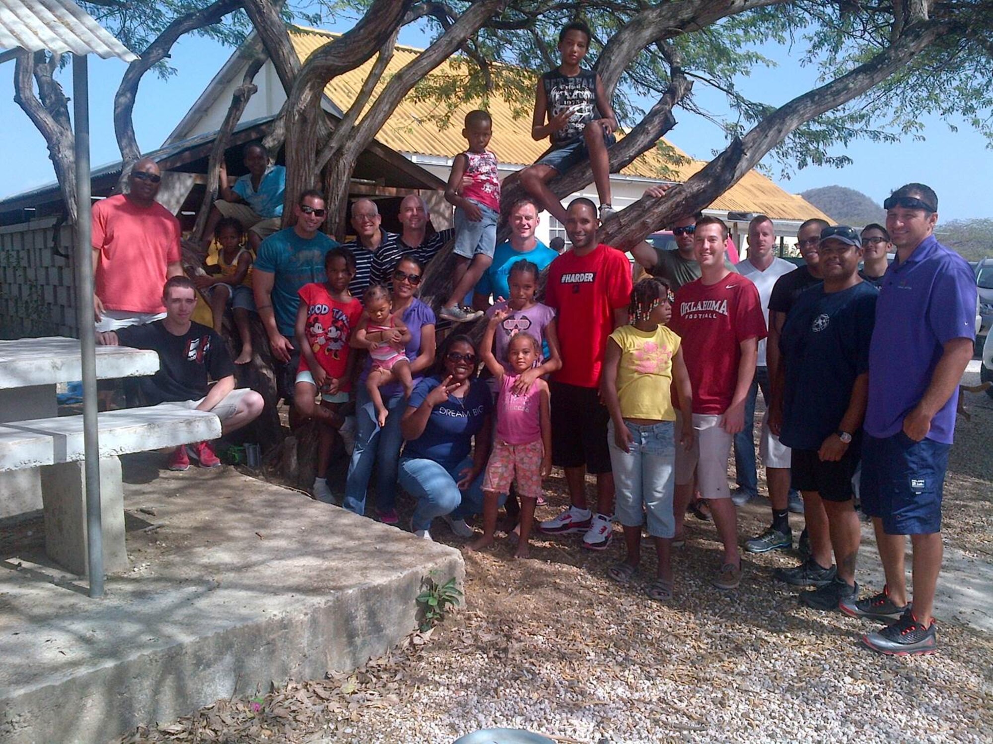 Twenty volunteers from the U.S. Forward Operating Location in Curacao went to the Siloam Village Orphanage and Hospice, June 5, 2014. USFOL volunteers spent two hours caring for the children, demonstrating and reinforcing the USFOL’s compassionate image and leaving a lasting, positive imprint on the community. The USFOL also donated funds to support the purchase of clothes, shoes and hygiene items. Personnel from the USFOL often donate time and resources to various programs on the island in appreciation for the hospitality extended to them by the citizens of Curacao.  