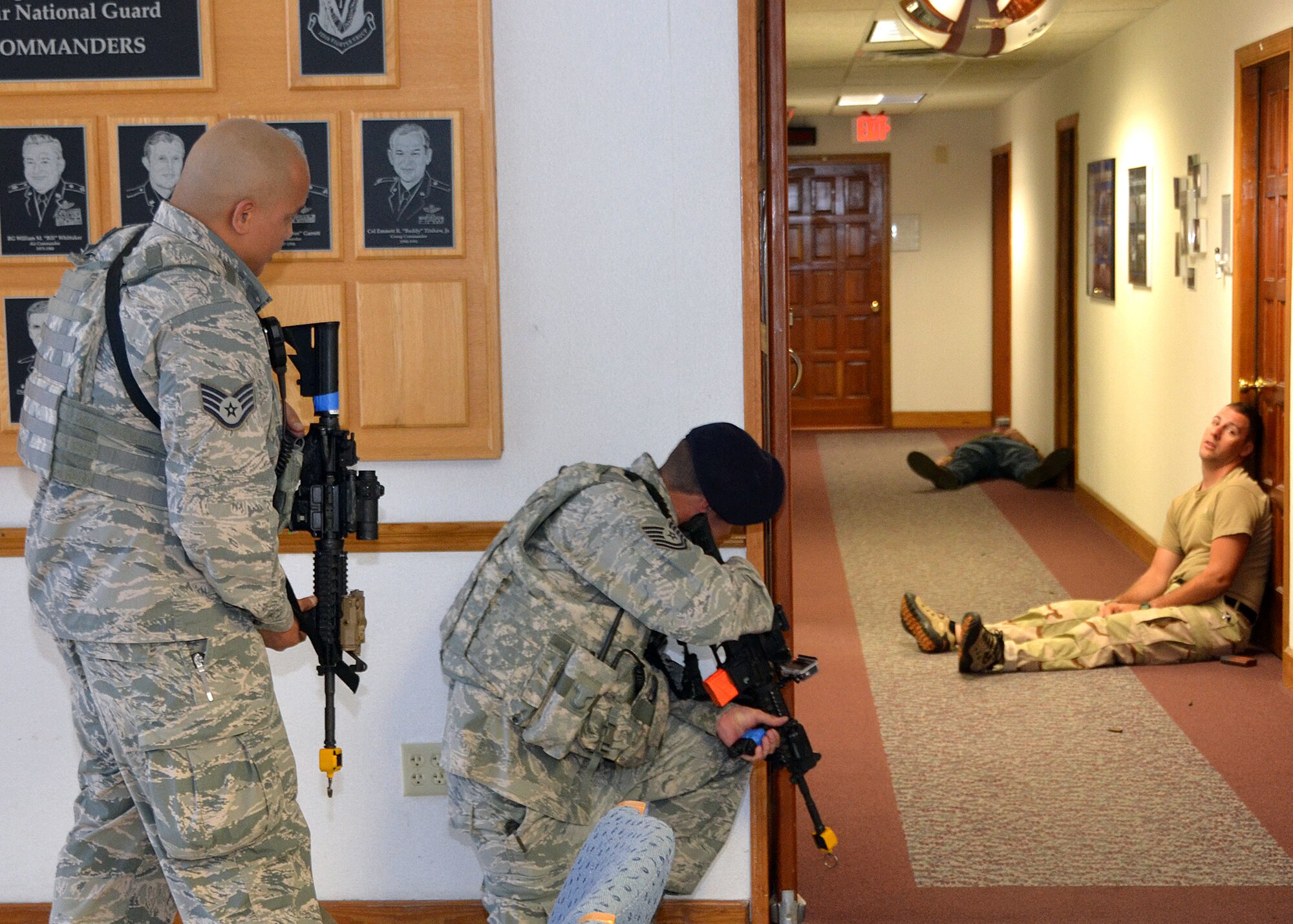 Active Shooter exercise held on June 7 2014 at the 125th Fighter Wing, Jacksonville, Fla. (Photo by Staff Sgt Veuril McDavid)