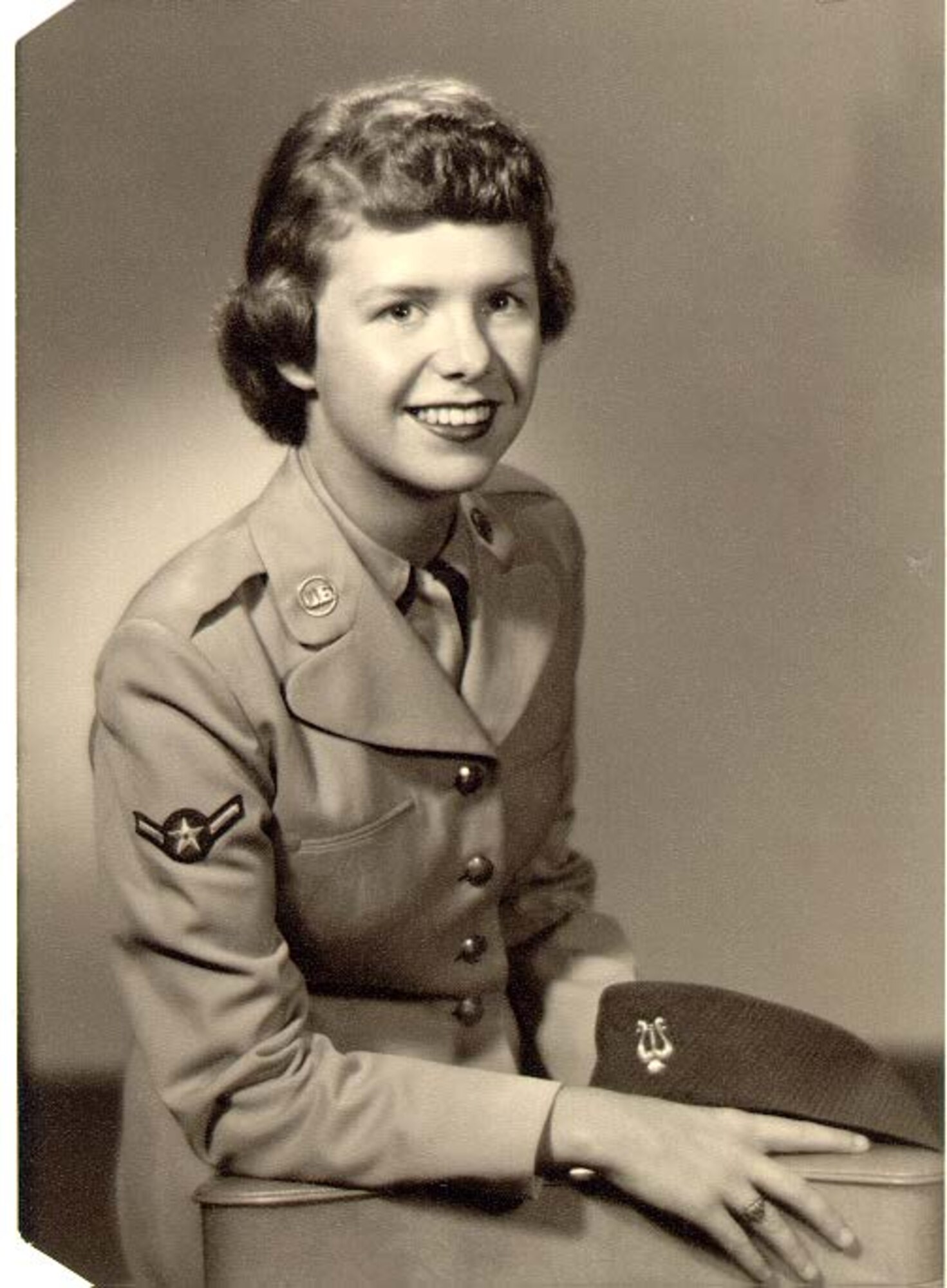 Then, Airman 3rd Class Beverly Richards, served as a clarinetist in the Women in the Air Force Band from 1956 to 1959. Mrs. Passwaters attended the U.S. Air Force Band of the Golden West performance June 8, 2014, in Corvallis, Oregon. (Courtesy photo)