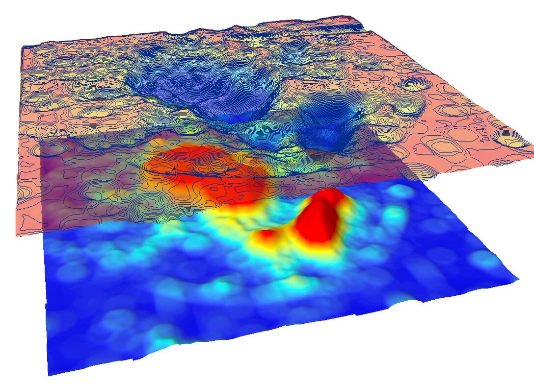 The resulting dataset represents the correlation between energetic compounds and metal fragments. The goal of this research was to identify energetics in the soil through electro-magnetic proxy data collected from an airborne platform.