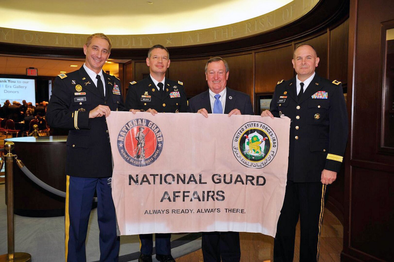 Gov. Dave Heineman, governor of Nebraska, addresses attendees of the 2012 Domestic Preparedness Workshop, near Washington, D.C., on Feb. 24, 2012. Heineman talked about the Unity of Effort, an initiative that solidifies the Guard's role in responding to emergencies and disaster situations. 