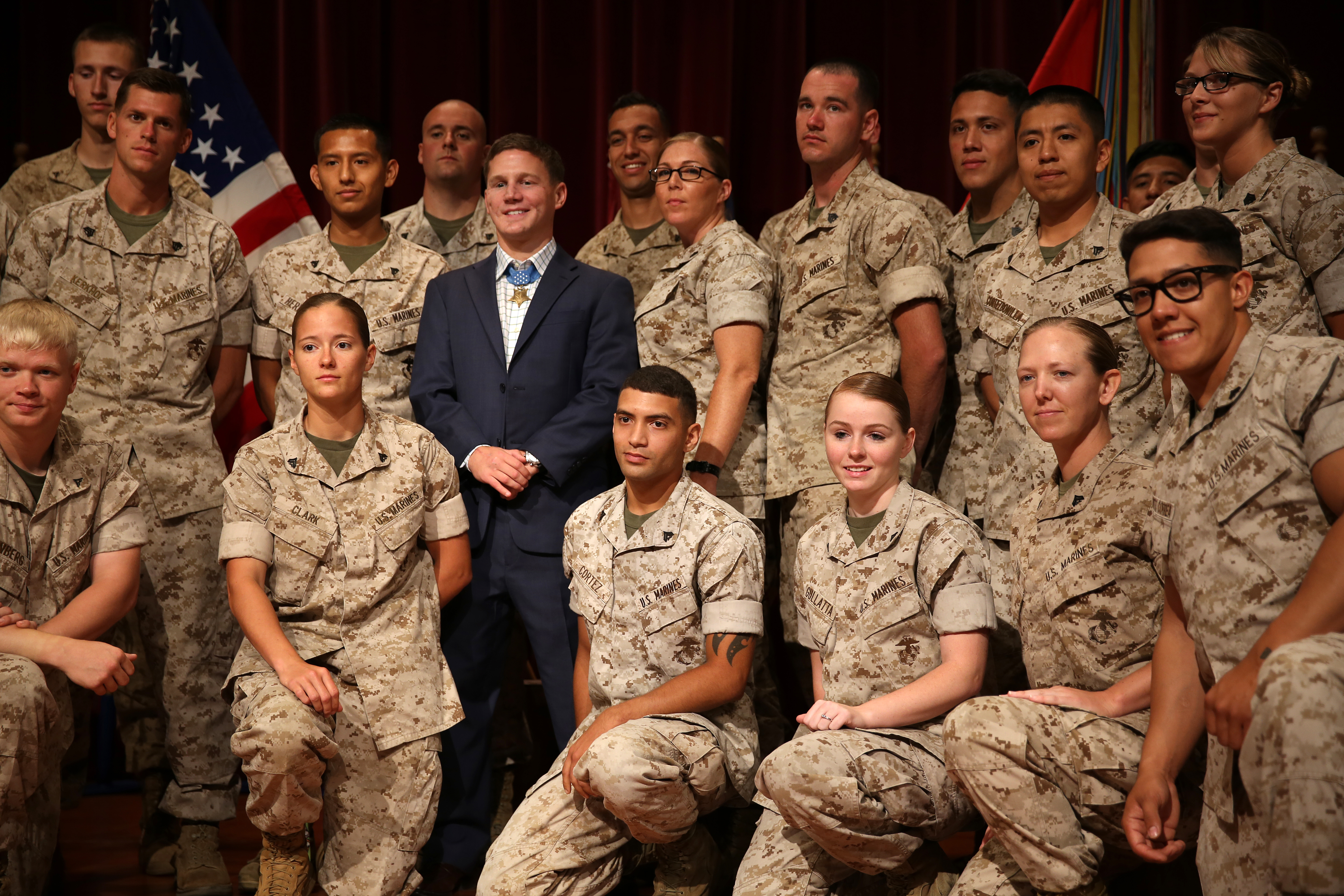 Cpl Kyle Carpenter Visits Camp Pendleton