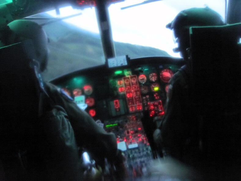 Bart Rayniak gets rescued by Airmen from Fairchild Air Force Base, Wash., when he was kayaking where Marble Creek flows into the St. Joe’s River, Wash., June 13, 2014. The 36th Rescue Flight Airmen answered the call saving not one, but two lives in one weekend. (Courtesy photo)