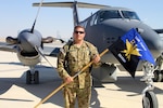Army Maj. Ross Cline with Task Force CEASAR at Kandahar Airfield, Afghanistan, was selected to command the Army's first Airborne Electronic Attack unit and to be awarded the Bronze Star Medal and Basic Aviation Badge for his accomplishments.
