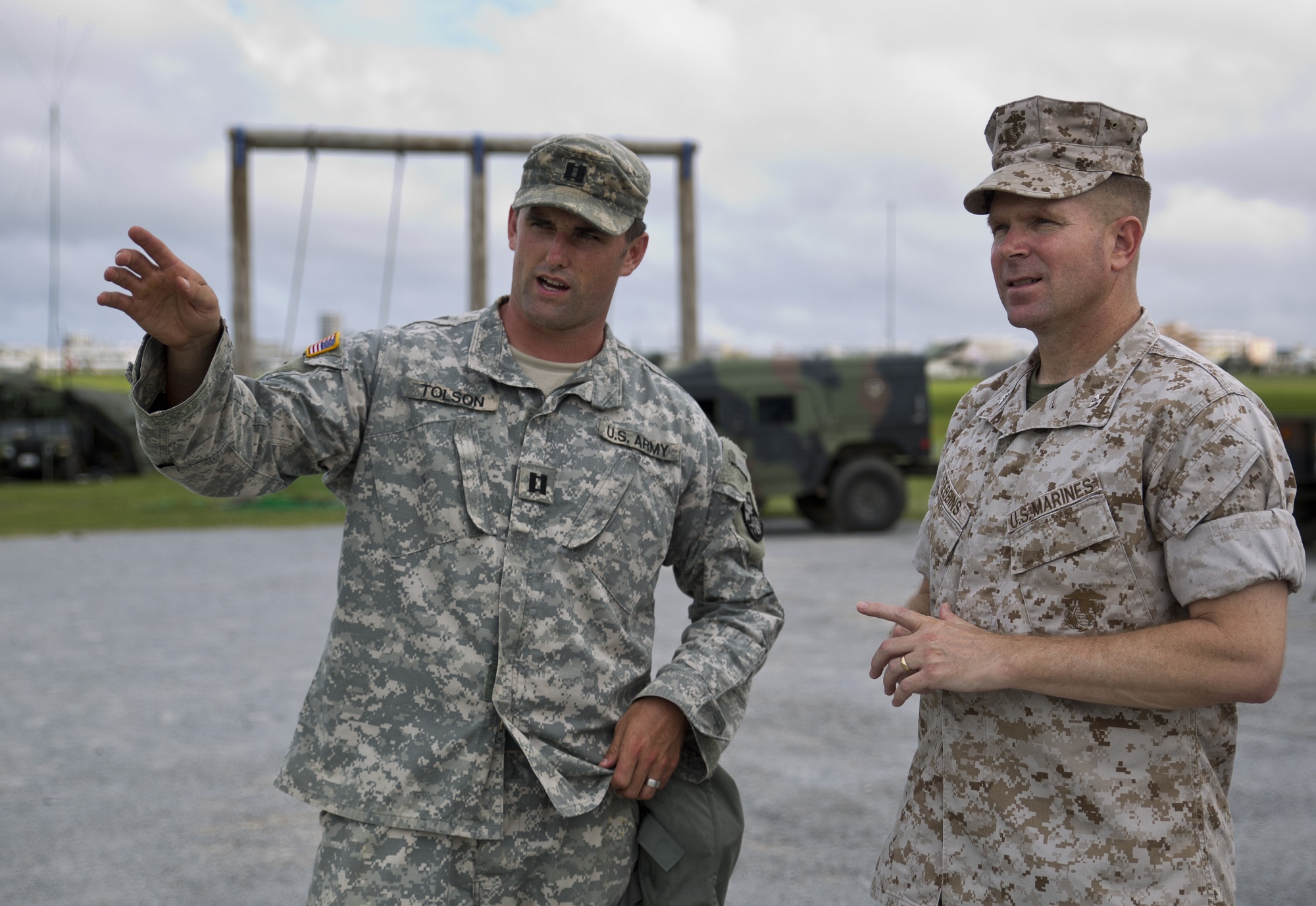 MACG-18 officers tour US Army Patriot missile launcher training site