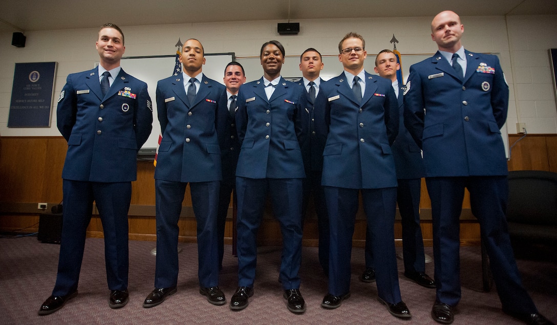 Sheppard graduated the Air Force’s first intermediate class for the F-35 avionics career field June 19, 2014. Avionic maintenance technicians focus on making sure the electronic components of an aircraft function correctly. (U.S. Air Force photo by Airman 1st Class Jelani Gibson)  