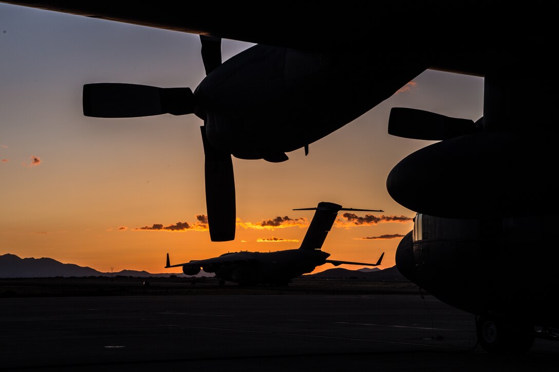 A Royal Australian Air Force C-17 Globemaster III with No. 36 Squadron (36 SQN) sits on the flightline at Fort Huachuca, Ariz., June 18, 2014.  36 SQN are participating in a two-week tactics course hosted by the Advanced Airlift Tactical Training Center based out of St. Joseph, Mo. (U.S. Air Force photo by Senior Airman Patrick P. Evenson/Released)