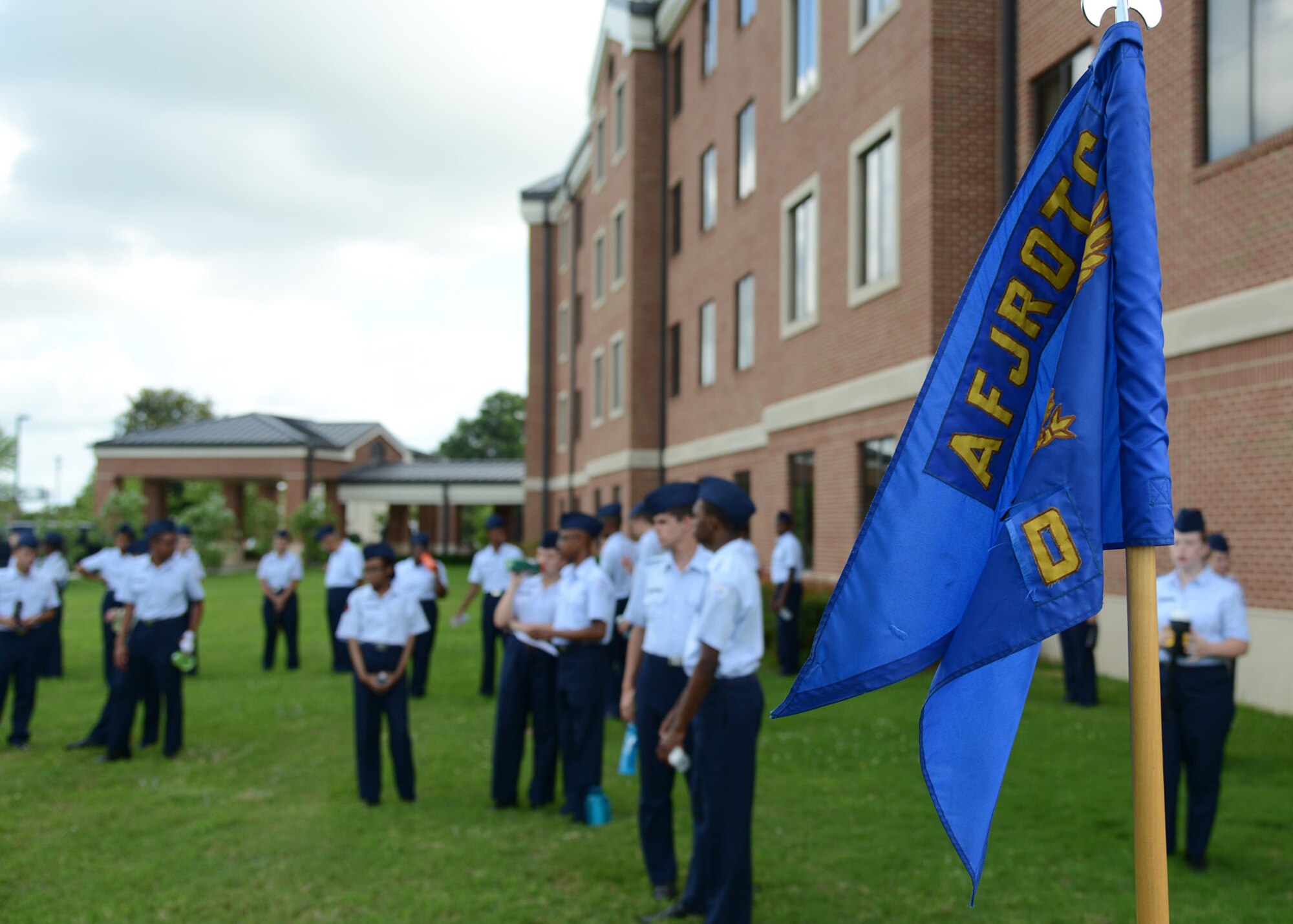 Eighty U.S. Air Force Junior ROTC cadets from across the Hampton Roads region visited Langley Air Force Base, Va., for an up-close look at Air Force operations during the base’s annual Shadow Day June 24, 2014. The cadets paired with Airmen to visit work centers in a variety of career fields, including maintenance, security forces, airfield operations, civil engineering and more. (U.S. Air Force photo by Senior Airman Jason J. Brown/Released)