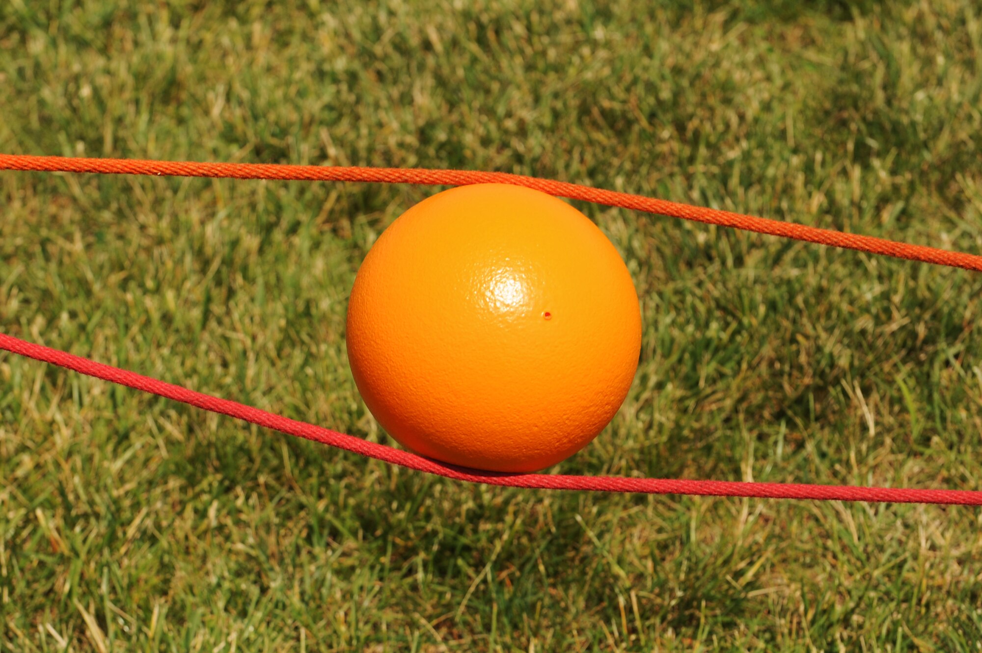 The Youth Center at Scott Air Force Base, Ill., participated in the 2014 Olympic Celebration June 17-19.  Throughout the week, participants competed in a variety of challenges, including shot put, relays and distance tosses.  These activities emphasized fitness and the Olympic ideals, such as sportsmanship, fair play, respect and perseverance. (U.S. Air Force photo by Staff Sgt. Maria Bowman)