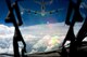 A 434th Air Refueling Wing KC-135R Stratotanker from Grissom Air Reserve Base, Ind., can be seen through a heads-up display of a C-17 Globemaster III from the 445th Airlift Wing at Wright-Patterson Air Force Base, Ohio, during a training mission June 18, 2014. The main mission of the KC-135 is to provide inflight refueling to long-range bomber, fighter and cargo aircraft. (U.S. Air Force photo/Tech. Sgt. Mark R. W. Orders-Woempner)