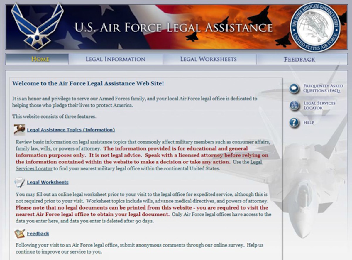 Legal Assistance: online and in person gt Dobbins Air Reserve Base