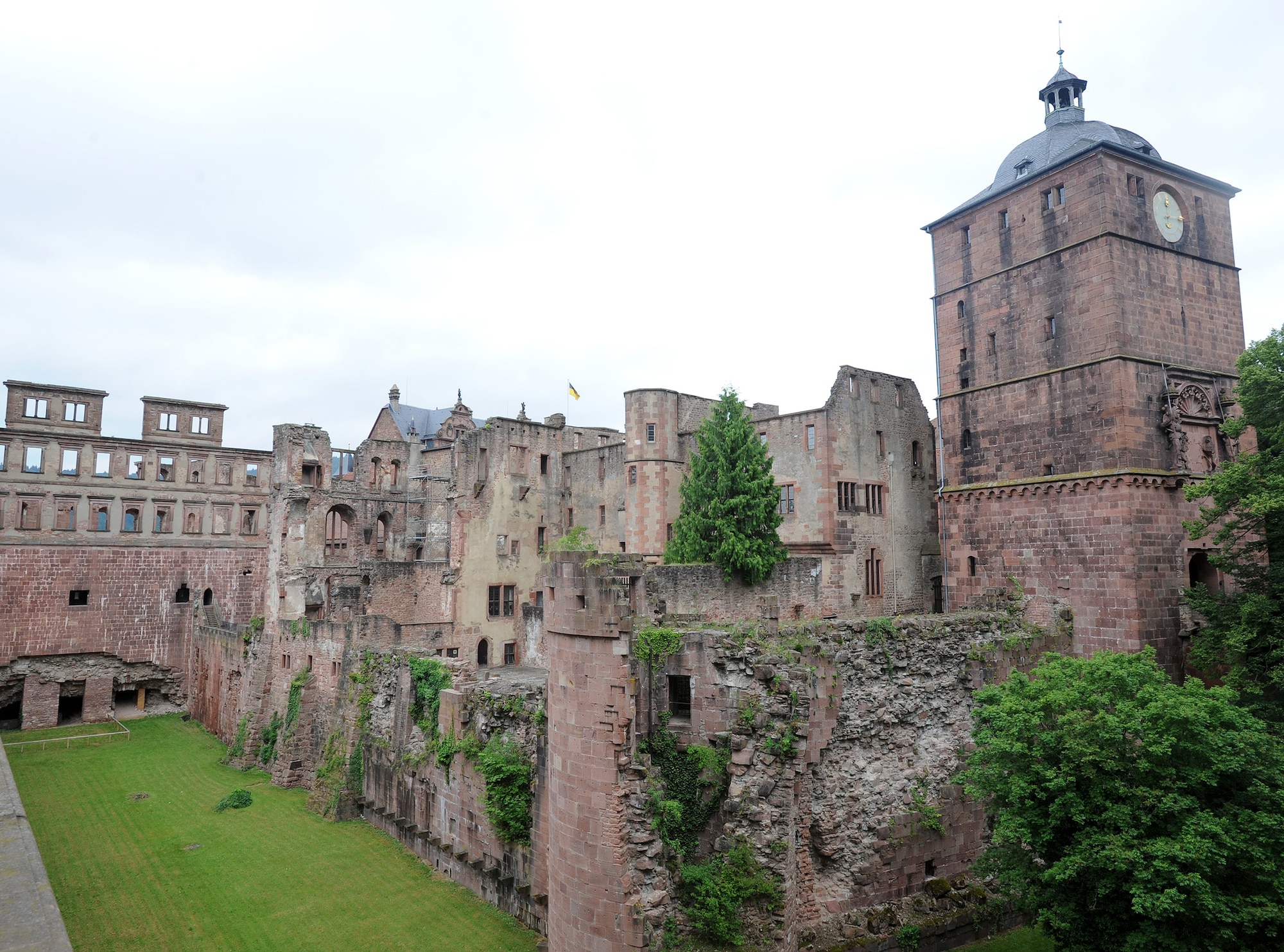 For more than 700 years the Heidelberg Castle, seated in the hills, has towered over the city of Heidelberg, Germany. The massive castle was first constructed around 1300, and first used as a royal residence in 1398 for Prince Rupert III. (U.S. Air Force photo/Staff Sgt. R.J. Biermann)