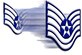 Staff sergeant insignia fades into technical sergeant insignia. U.S. Air Force archive graphic by Senior Airman Miguel Lara was used to create this updated graphic. (U.S. Air Force graphic/Staff Sgt. Luis Loza Gutierrez)
