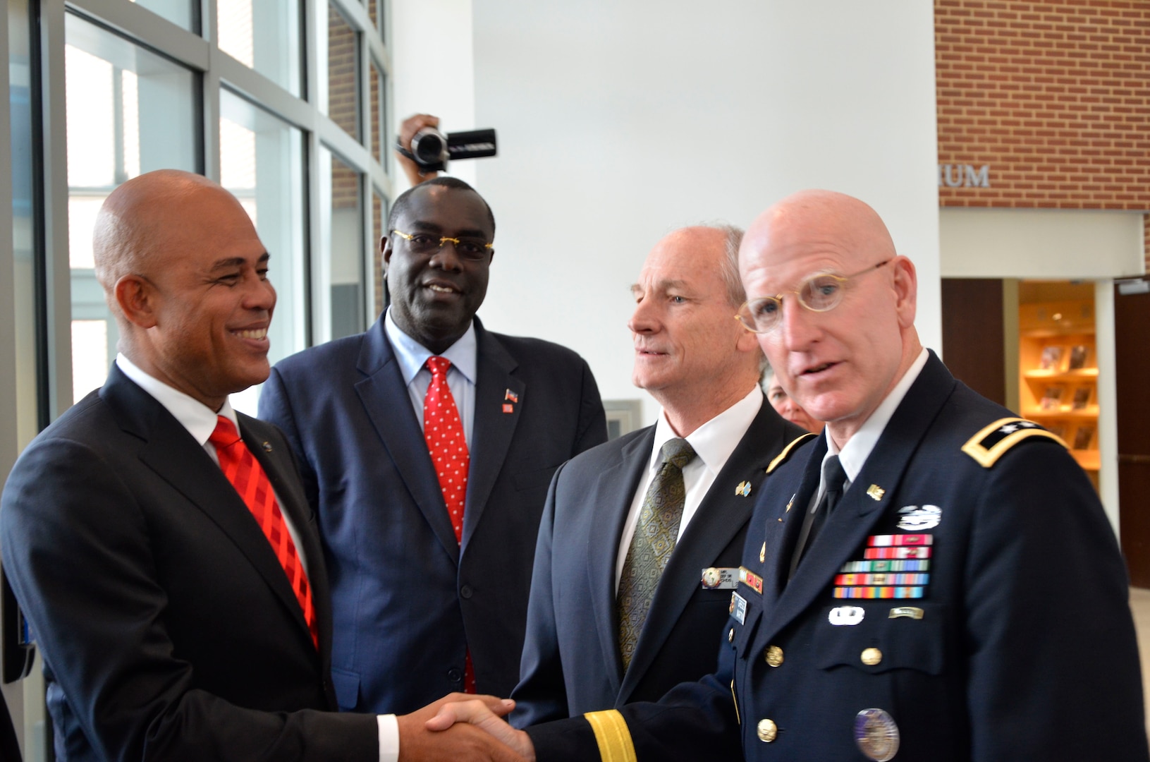 On June 25, 2014, the William J. Perry Center for Hemispheric Defense Studies hosted Haitian President Michel Martelly and a delegation of senior Haitian officials.