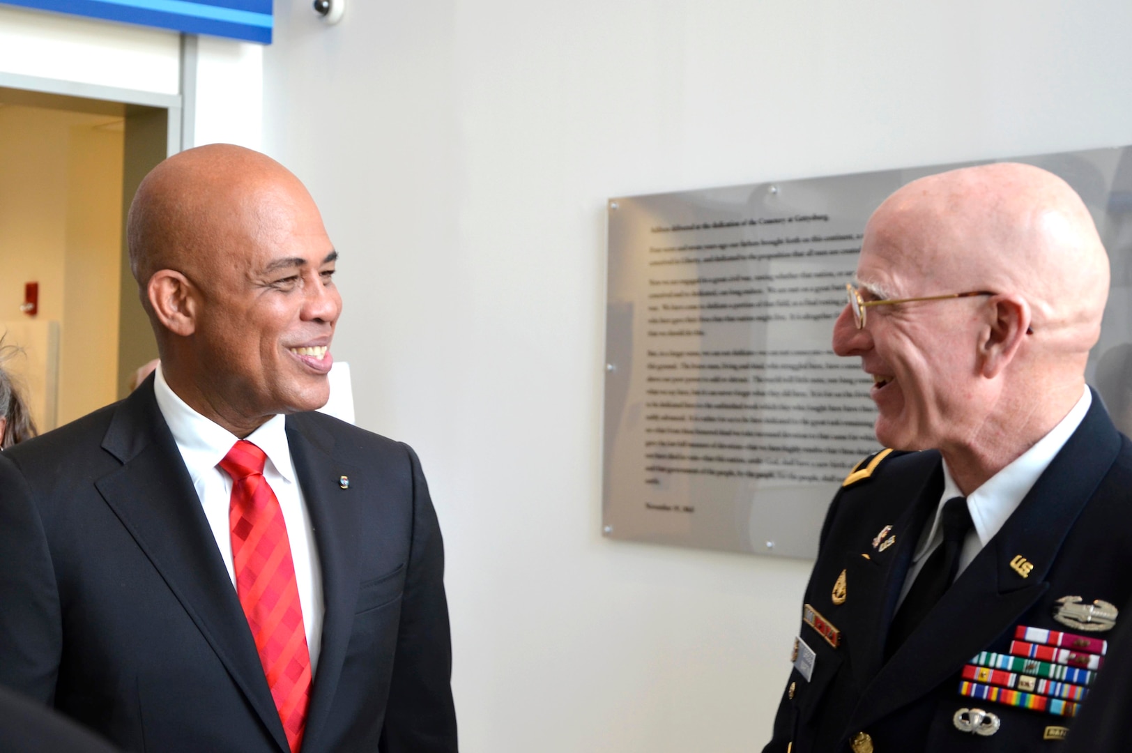 On June 25, 2014, the William J. Perry Center for Hemispheric Defense Studies hosted Haitian President Michel Martelly and a delegation of senior Haitian officials.