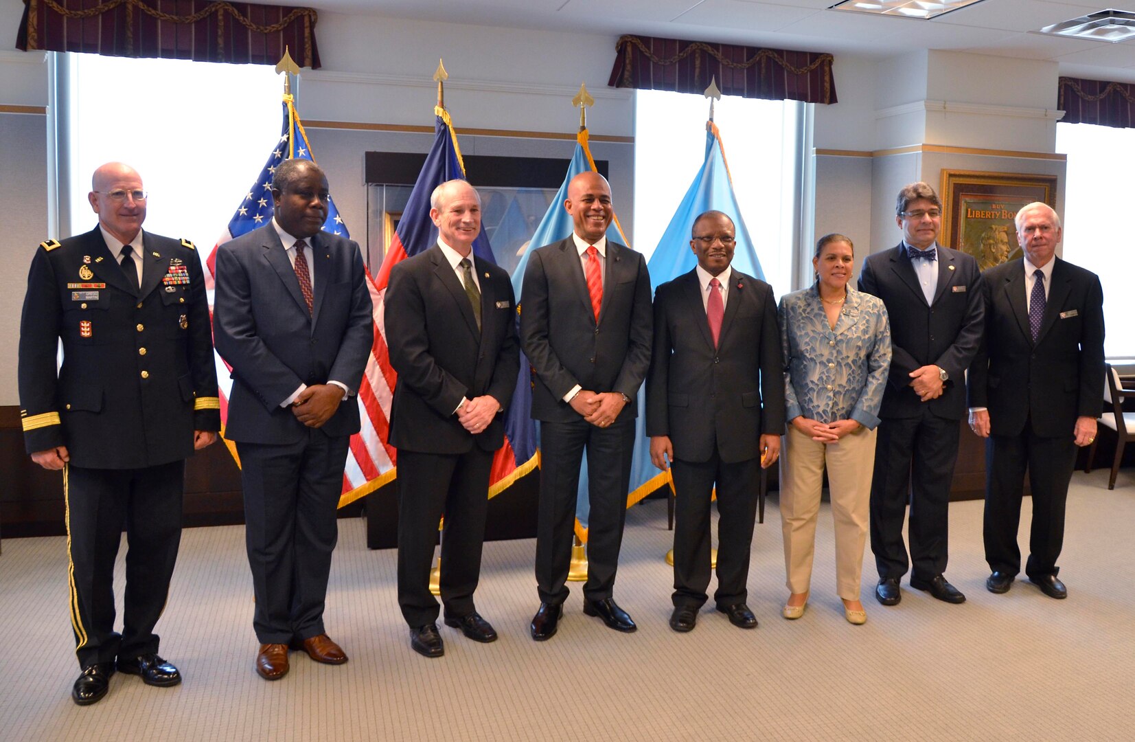 On June 25, 2014, the William J. Perry Center for Hemispheric Defense Studies hosted Haitian President Michel Martelly and a delegation of senior Haitian officials.