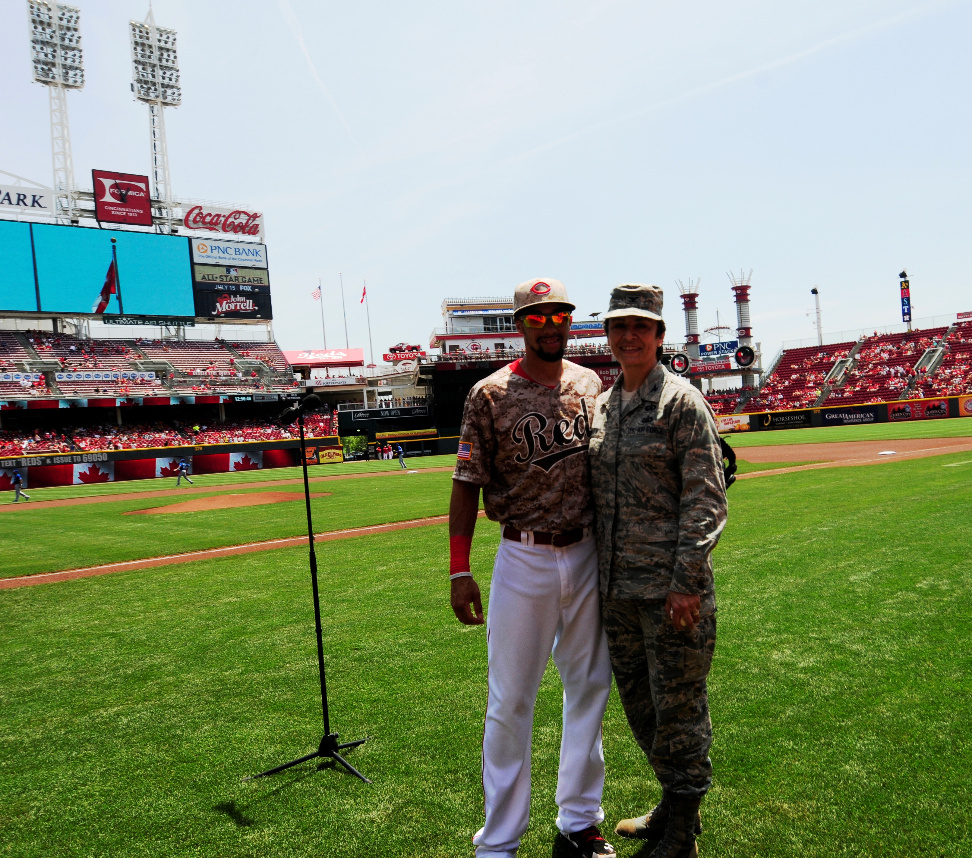 Cincinnati Reds on X: The Reds will don their Military Appreciation  uniforms tonight in honor of our many guests attending tonight's game from  Wright-Patterson Air Force Base. #RedsThreads  / X