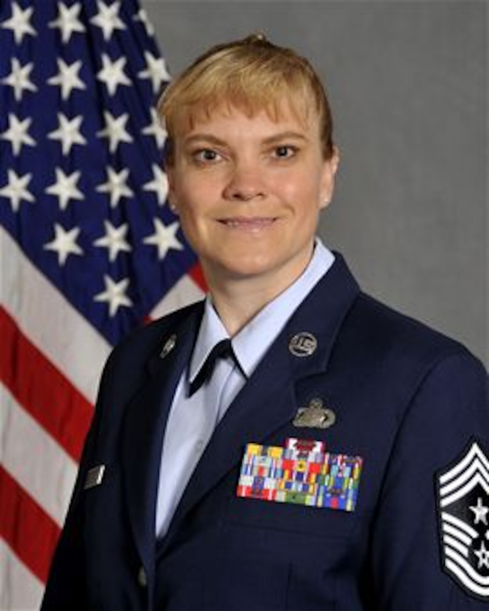 Chief Master Sergeant Teresa Clapper, 47th Flying Training Wing command chief, official photo. 