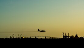 An Air Force Reserve aircrew flying a C-130 Hercules assigned to the 910th Airlift Wing, Youngstown Air Reserve Station, Ohio, performs aerial spraying June 25, 2014, over Joint Base Charleston, South Carolina. The C-130 Hercules and crew sprayed for mosquitos on JB Charleston and is the only unit of its kind in the Air Force. (U.S. Air Force photo/Airman 1st Class Clayton Cupit) 

