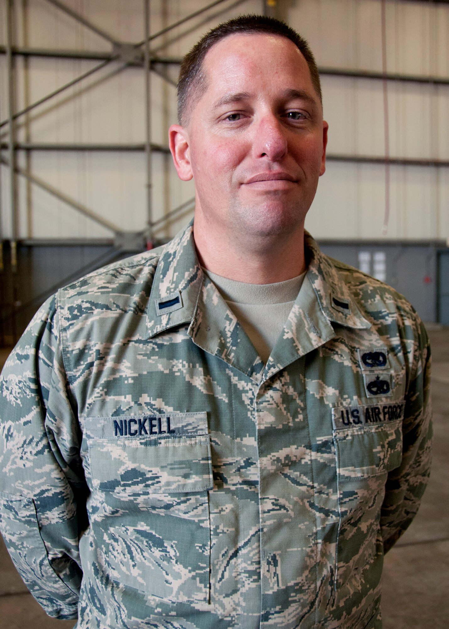 1st Lt. Gentry Nickell said he will wear the uniform until they force him to take it off in honor of his brother who died in Afghanistan.   Nickell is a member of the 919th Special Operations Logistics Readiness Squadron at Duke Field, Fla. (U.S. Air Force photo/Tech. Sgt. Cheryl Foster)